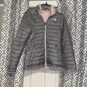 North face reversible girls coat